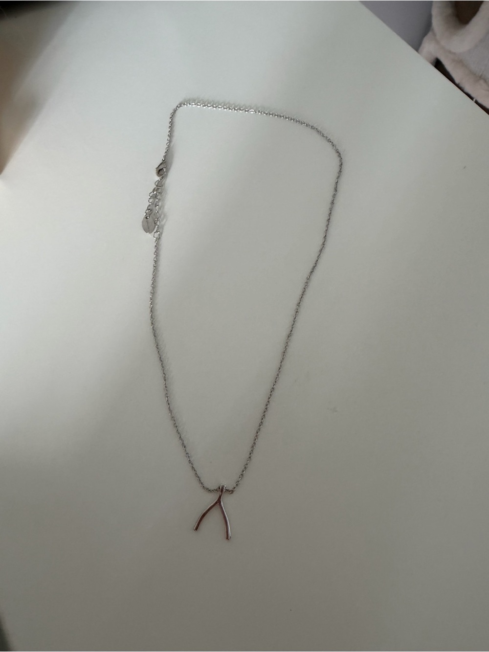 Wishbone necklace